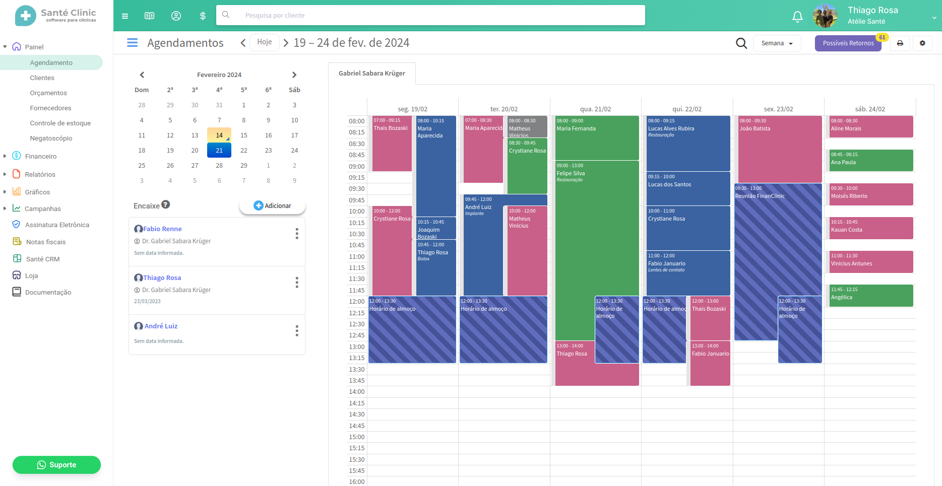 Agenda para dentistas